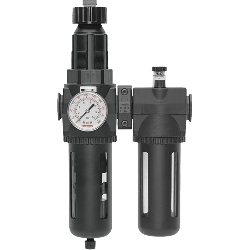 Filter/Regulator & Lubricator Modulair 400 with Gauge & Standard Bowl, 1/2" NPTF Quali-T-Solutions