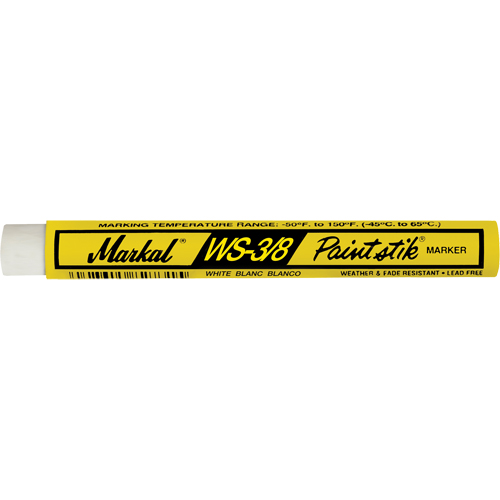 B&acirc;ton de peinture WS-3/8 Paintstik, B&acirc;ton plein, Blanc Quali-T-Solutions