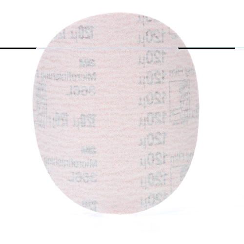 Hookit Microfinishing Film Disc 366L, 5" Dia., 120 Grit, Aluminum Oxide, 3 mils Quali-T-Solutions