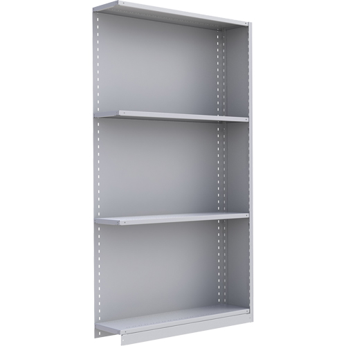 Interlok Shelving Unit, Steel, Boltless, 550 lbs. Capacity, 48" W x 88" H x 12" D Quali-T-Solutions