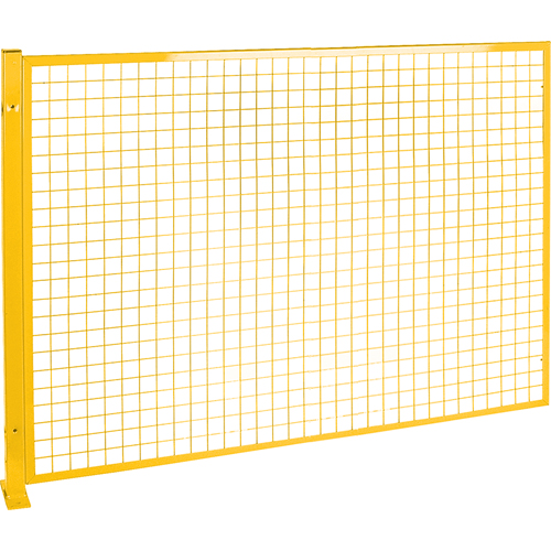 Protecteur de p&eacute;rim&egrave;tre de style treillis, 4' h x 8' la, Jaune Quali-T-Solutions