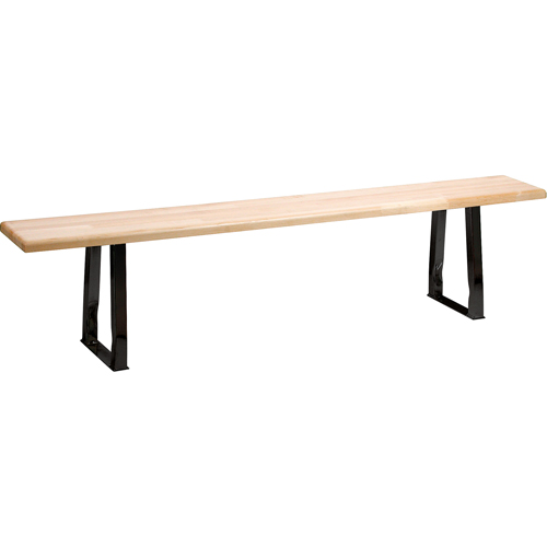 Locker Room Bench, Wood, 48" L x 9-1/2" W x 16-1/2" H Quali-T-Solutions