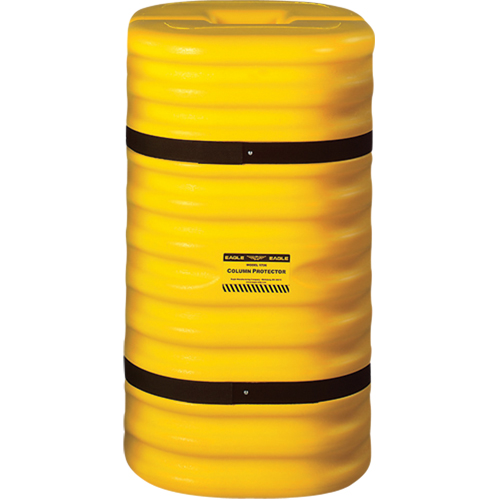 Protecteur de colonne, Ouverture int&eacute;rieure 8" x 8", 24" lo x 24" la x 42" h, Jaune Quali-T-Solutions