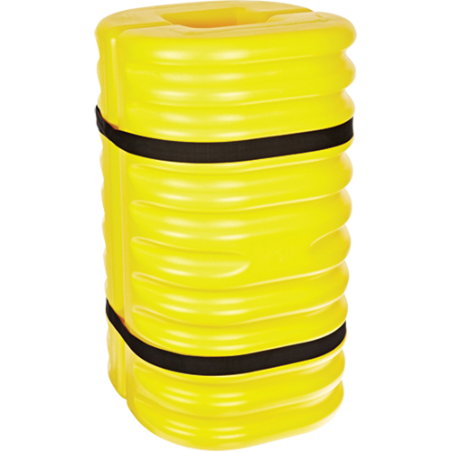 Protecteur de colonne, Ouverture int&eacute;rieure 8" x 8", 24" lo x 24" la x 42" h, Jaune Quali-T-Solutions