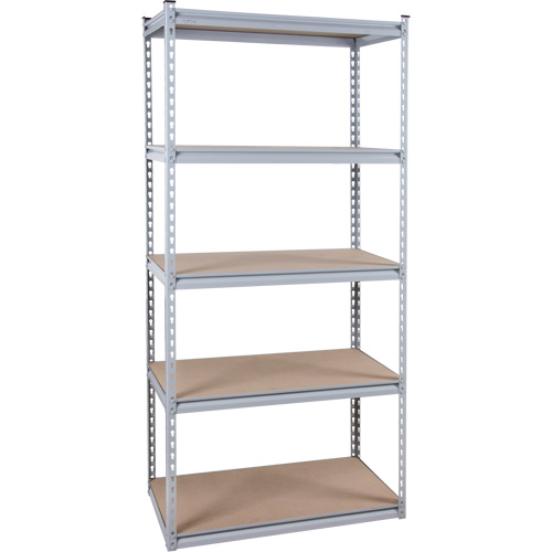 Heavy-Duty Shelving, Steel, Boltless, Starter, 36" W x 72" H x 18" D Quali-T-Solutions