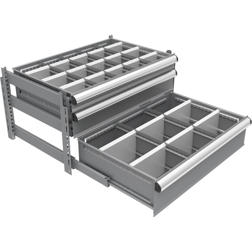 Cabinet d'entreposage &agrave; tiroirs int&eacute;gr&eacute; Interlok Quali-T-Solutions