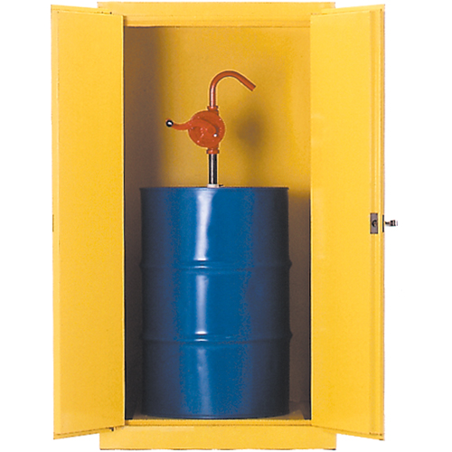Drum Safety Cabinets, 55 US gal. Cap., Yellow Quali-T-Solutions