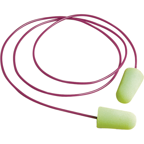 Bouchons d'oreilles en mousse Pura-Fit, Vrac - Boîte, Avec cordon Quali-T-Solutions
