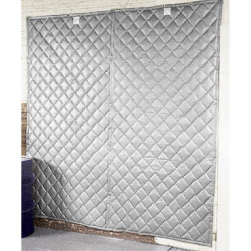 Couverture murale pour insonorisation, Fibre de verre matelass&eacute;, 8' lo x 4' la Quali-T-Solutions