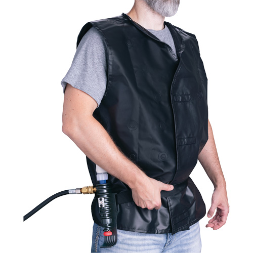 Veste de refroidissement avec dispositif refroidissant en plastique ALLEGRO INDUSTRIES, Grand, Noir Quali-T-Solutions