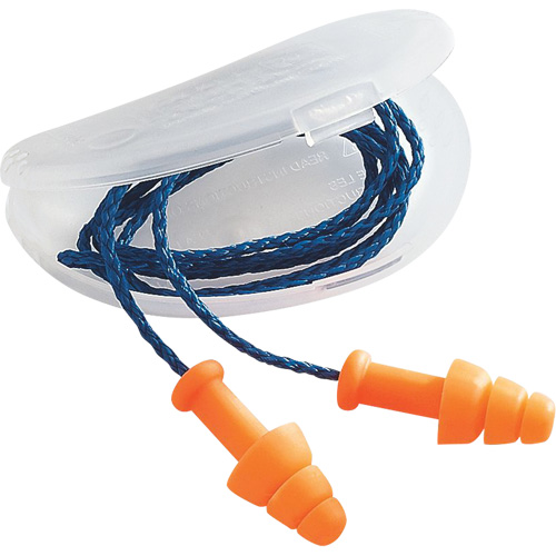 Bouchons d'oreilles SmartFit de Howard Leight, Avec cordon, Vrac - Sac en poly, 25 dB NRR, Taille unique Quali-T-Solutions