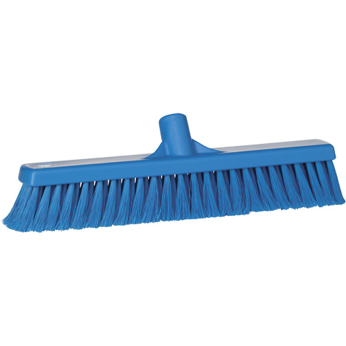 Balai hygi&eacute;nique pour service alimentaire, 15,7"x2", Polypropyl&egrave;ne, Bleu Quali-T-Solutions