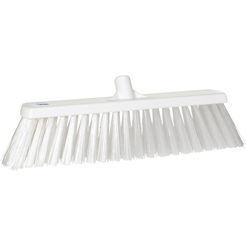 Large Particle Push Broom Head, 2-1/2", Polyester, White Quali-T-Solutions