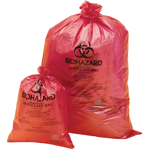 Sacs pour d&eacute;chets dangereux, Biorisque, 48" lo x 38" la, 0,0381 mm, Capacit&eacute; de 189.3 L (50 gal.) Quali-T-Solutions