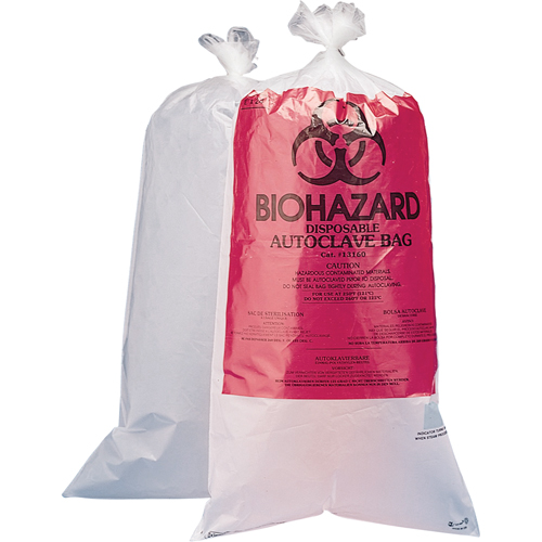Sacs pour d&eacute;chets dangereux, Biorisque, 30" lo x 24" la, 1,5 mil, Capacit&eacute; de 45.4 L (12 gal.) Quali-T-Solutions