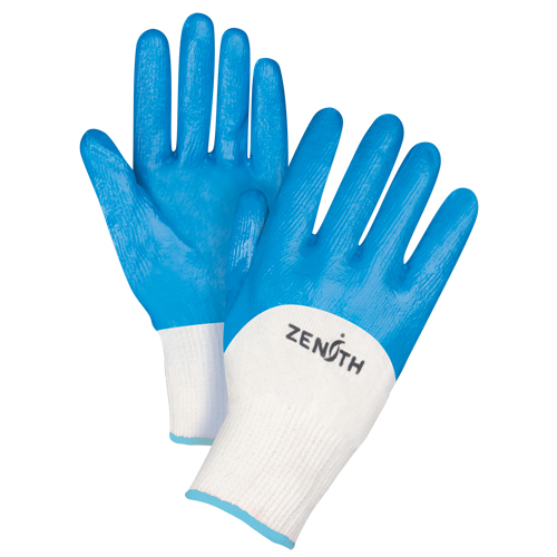 Gants enduits et tricot&eacute;s sans coutures de poids moyen, 10/T-Grand, R&ecirc;vetement Nitrile, Calibre 13, Enveloppe en Coton Quali-T-Solutions