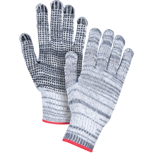 Dotted String Knit Gloves, Poly/Cotton, Single Sided, 7 Gauge, Small Quali-T-Solutions