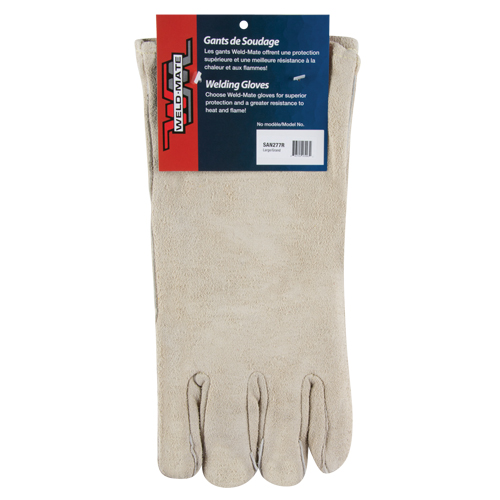 Gants de soudeur de premi&egrave;re qualit&eacute;, Cuir de vache refendu, Taille Grand Quali-T-Solutions