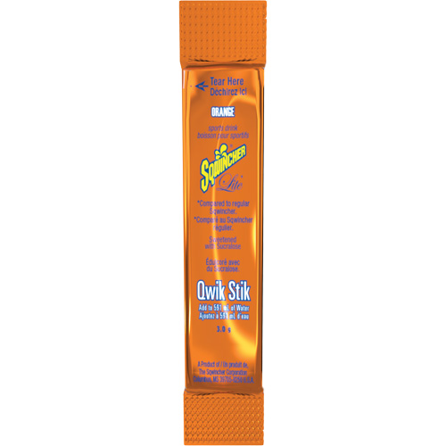 Sqwincher&reg; Boisson de r&eacute;hydratation ZERO Qwik Stik, Poudre, Orange Quali-T-Solutions