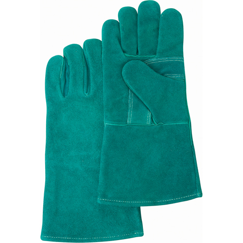 Premium Welder's Gloves, Split Cowhide, Size Large Quali-T-Solutions