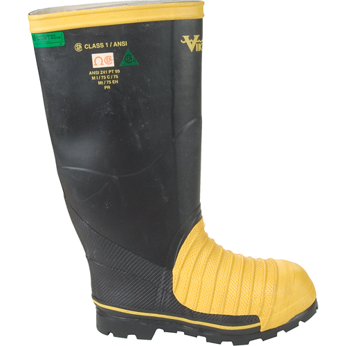 Bottes professionnelles Miner 49ER pour l'exploitation mini&egrave;re, Caoutchouc, Embout Acier, Pointure 7 Quali-T-Solutions