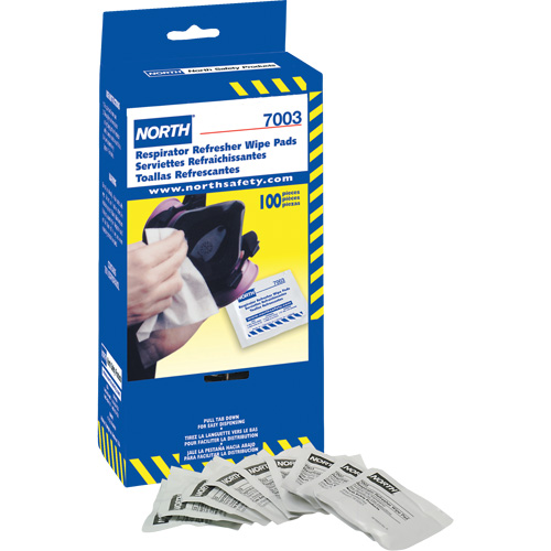 Lingettes rafraîchissantes pour respirateur North, Lingettes Quali-T-Solutions