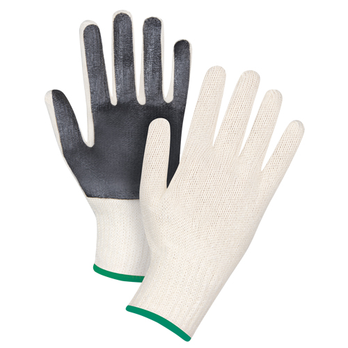 Gants en tricot &agrave; paume enduite, Poly/coton, Un c&ocirc;t&eacute;, Calibre 7, Moyen Quali-T-Solutions
