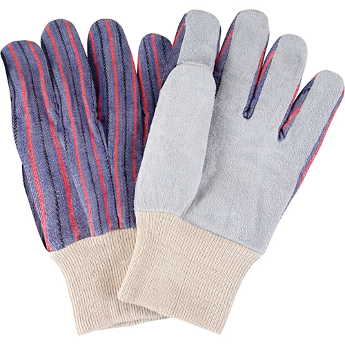 Standard-Duty Work Gloves, Large, Split Cowhide Palm Quali-T-Solutions