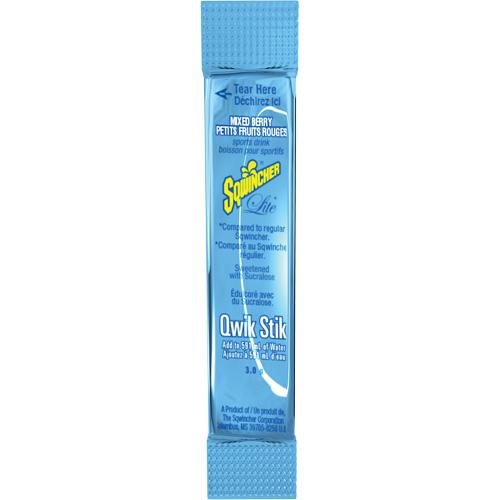 Sqwincher&reg; ZERO&reg; Qwik Stik Rehydration Drink, Powder, Mixed Berry Quali-T-Solutions