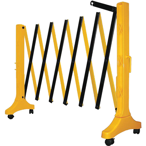 Xpandit Barricade, 36" H x 11.5' L, Black/Yellow Quali-T-Solutions
