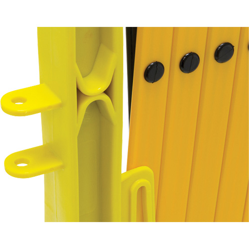 Xpandit Barricade, 36" H x 11.5' L, Black/Yellow Quali-T-Solutions
