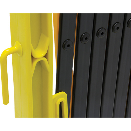 Xpandit Barricade, 36" H x 11.5' L, Black/Yellow Quali-T-Solutions