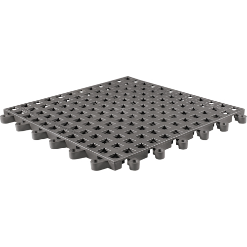 Tapis Ergodeck tout usage No 564 & No 566, PVC, 1-1/2' la c, 1-1/2' lo, 7/8" &eacute;paisseur, Charbon Quali-T-Solutions