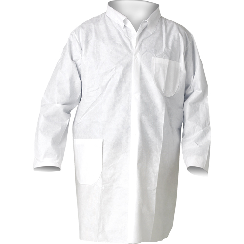 KleenGuard A20 Lab Coats, SMS, White, Medium Quali-T-Solutions