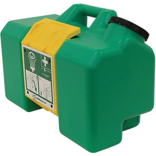 Eyewash Station, Gravity-Fed, 9 gal. Capacity, Meets ANSI Z358.1 Quali-T-Solutions