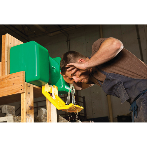 Eyewash Station, Gravity-Fed, 9 gal. Capacity, Meets ANSI Z358.1 Quali-T-Solutions