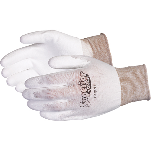 Gants en nylon &agrave; paume enduite de polyur&eacute;thane Superior Touch de qualit&eacute; sup&eacute;rieure, 7/Petit, R&ecirc;vetement Polyur&eacute;thane, Calibre 13, Enveloppe en Nylon Quali-T-Solutions