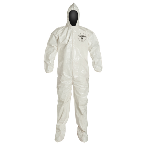 Tychem&reg; 4000 Coveralls, 2X-Large, White Quali-T-Solutions