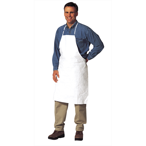 Apron, Tyvek&reg; 400, White, 28" W x 36" L Quali-T-Solutions