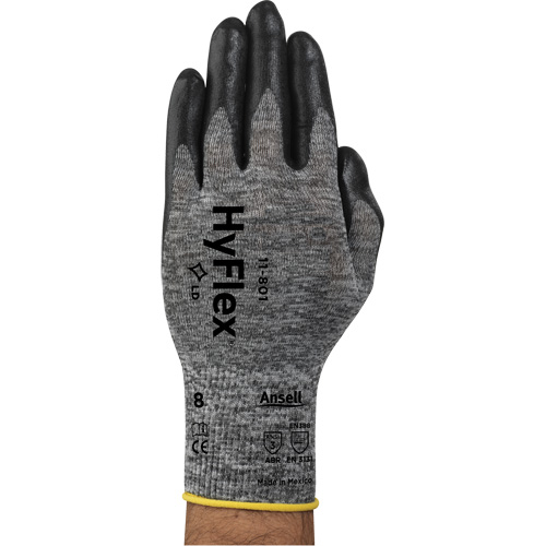 Gants Hyflex 11-801, 7/Petit, R&ecirc;vetement Mousse de nitrile, Calibre 15, Enveloppe en Nylon Quali-T-Solutions