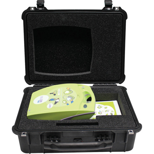 Grande mallette de transport Pelican pour DEA, Zoll AED Plus Pour, Non m&eacute;dical Quali-T-Solutions