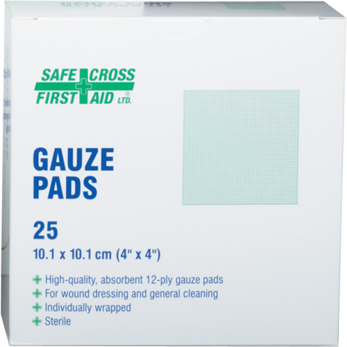 Gauze , Pad, 4" L x 4" W, Sterile, Medical Device Class 1 Quali-T-Solutions