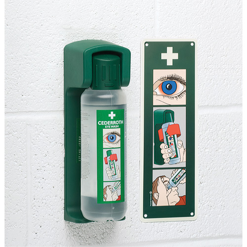 Support mural pour solution ophtalmique Cederroth Quali-T-Solutions