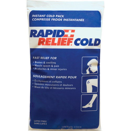 Rapid Relief&reg; Instant Chill Pack, Cold, Single Use, 9" x 6" Quali-T-Solutions