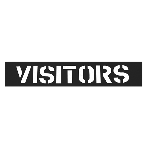 Pochoirs pour parc de stationnement, Anglais, 12" Quali-T-Solutions