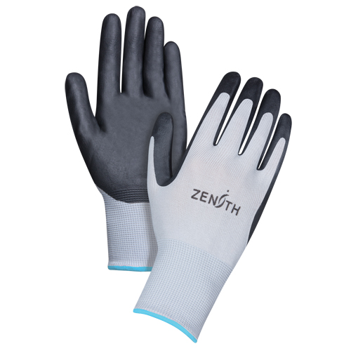 Gants l&eacute;gers enduits et respirants, 10/T-Grand, R&ecirc;vetement Mousse de nitrile, Calibre 13, Enveloppe en Polyester Quali-T-Solutions