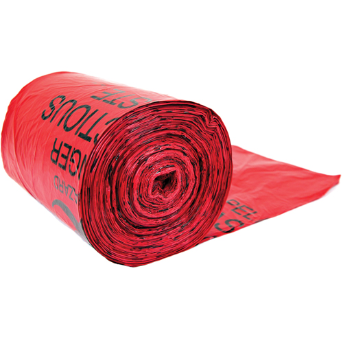 Sacs pour d&eacute;chets dangereux, Biorisque, 24" lo x 33" la, Capacit&eacute; de 56.8 L (15 gal.) Quali-T-Solutions