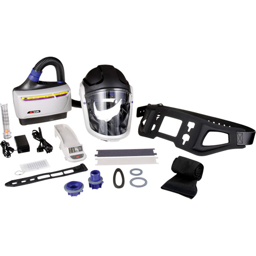 Versaflo Powered Air Purifying Respirator TR-600 Heavy Industrial Kit, Hard Hat & Faceshield, Lithium-Ion Battery Quali-T-Solutions