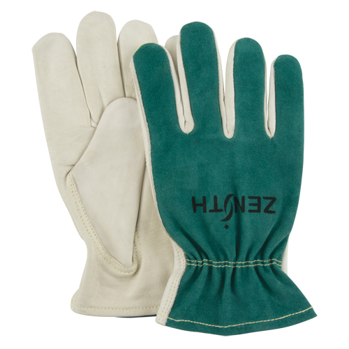Driver's Gloves, Medium, Grain Cowhide Palm Quali-T-Solutions