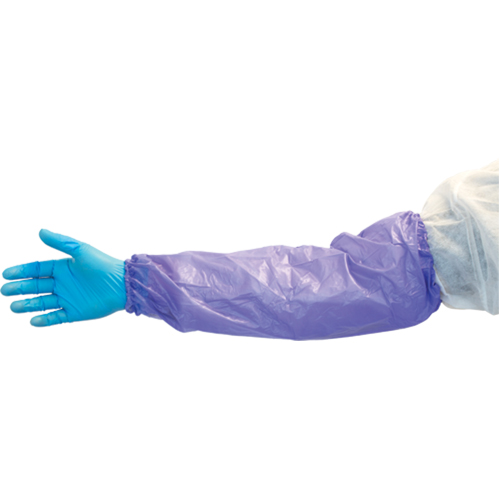 Manches l&eacute;g&egrave;res, Longueur de 18", Vinyle, Bleu Quali-T-Solutions